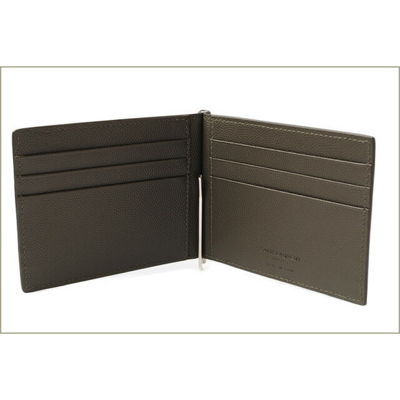 Saint Laurent Money Army Clip Green Wallet - Picture 1 of 5